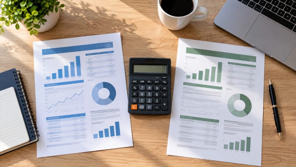 Comparación de cuotas, plazo y coste total de dos préstamos